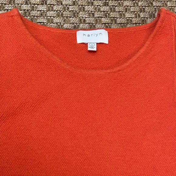 ANTHROPOLOGIE HARLYN size small orange top - Picture 2 of 3